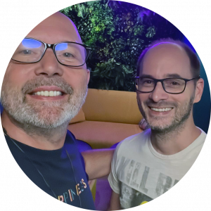 Stéphane et Arnaud, les nouveaux propriétaires du Mas de la Maleroubine